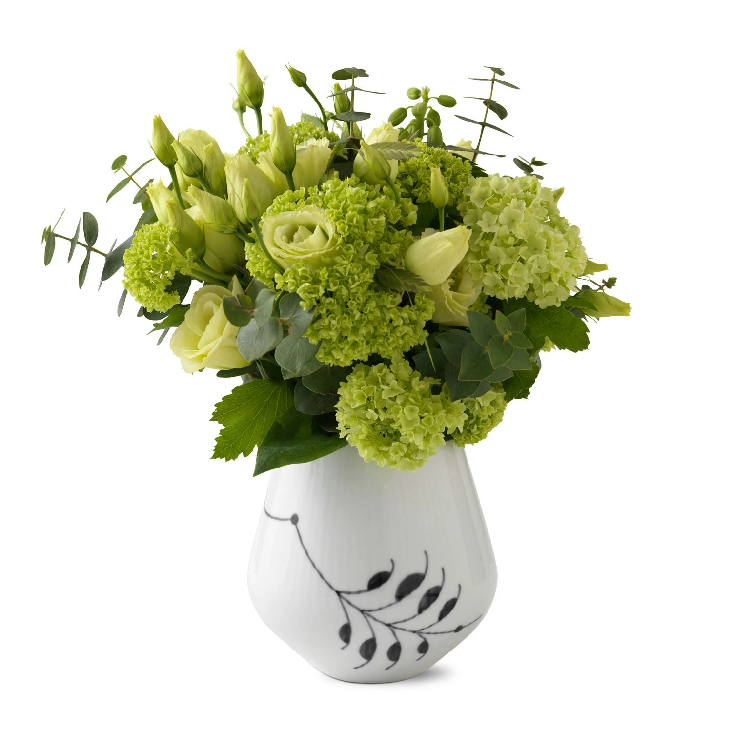 Royal Copenhagen Black Fluted Mega Vase, 12 Cm 2 Royal Copenhagen Black Fluted Mega Vase, 12 Cm - Afbeelding 2