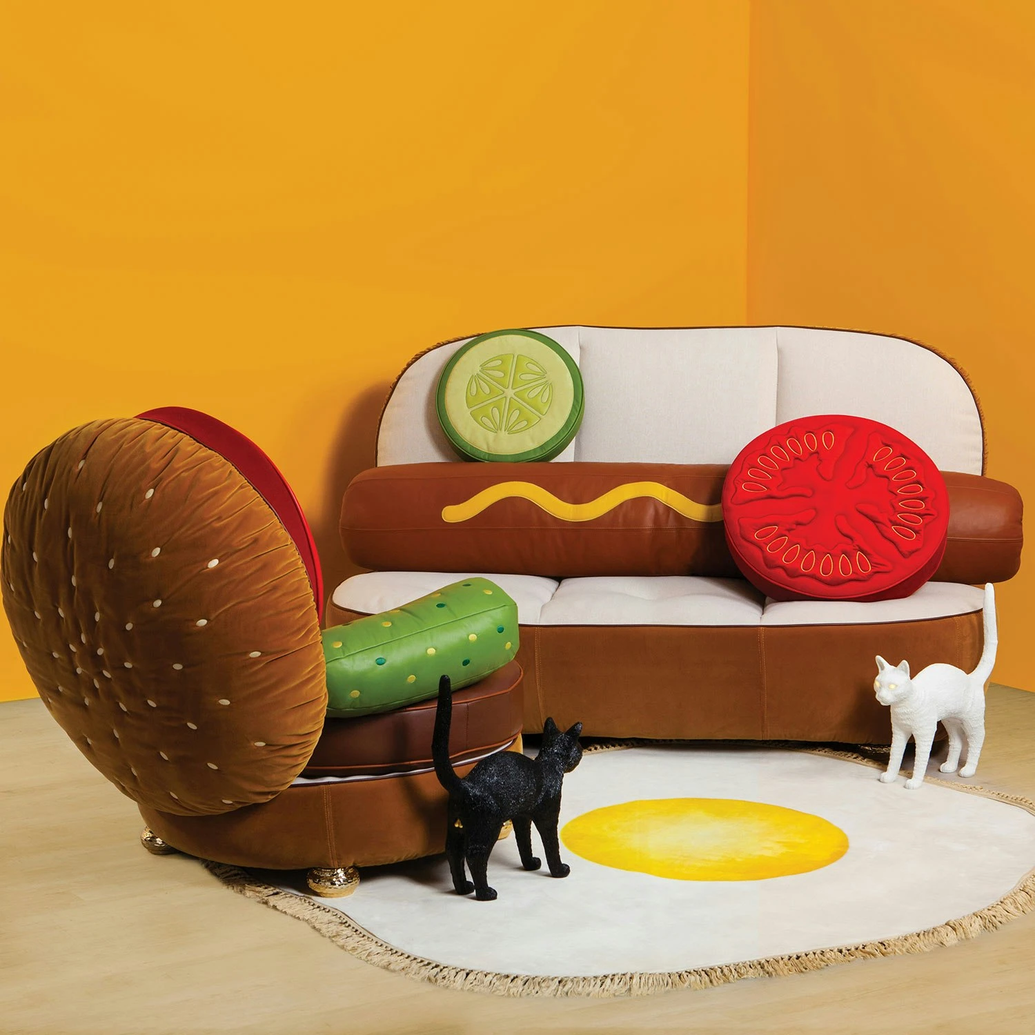 Seletti Jobby The Cat Lamp, Black 5 Seletti Jobby The Cat Lamp, Black - Afbeelding 5