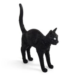 Seletti Jobby The Cat Lamp, Black
