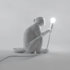 Seletti Monkey Lamp Zittend, Wit -Meubel Serie Winkel seletti monkey lamp zittend wit 7