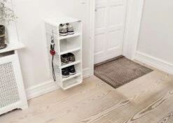 Shoe Rack 25x35x77 Cm, White 9 Shoe Rack 25x35x77 Cm, White -Meubel Serie Winkel tica copenhagen shoe rack white 11