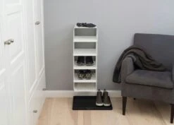 Shoe Rack 25x35x77 Cm, White 7 Shoe Rack 25x35x77 Cm, White -Meubel Serie Winkel tica copenhagen shoe rack white 9