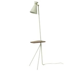 Warm Nordic Cone Floor Lamp With Table, Warm White