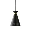 Warm Nordic Cone Pendant, Black Noir