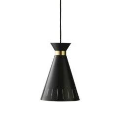 Warm Nordic Cone Pendant, Black Noir