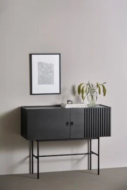 Woud ARRAY Dressoir 120 Cm, Zwart Gelakt Eiken -Meubel Serie Winkel woud array dressoir 120 cm 27